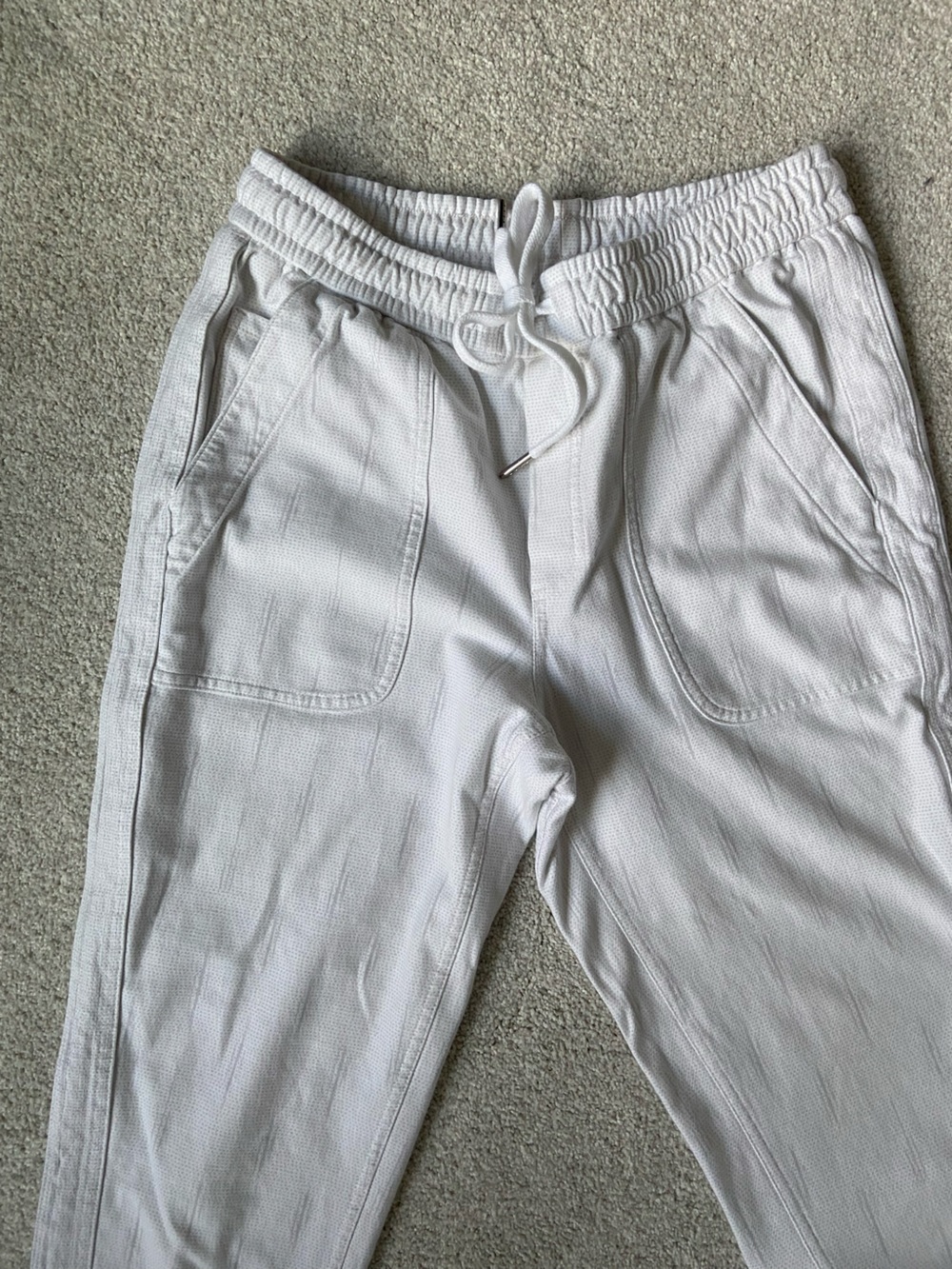 Athleta White Farallon Printed Jogger -size 4